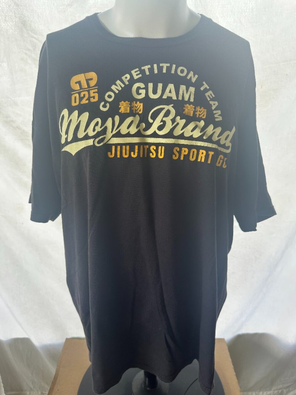 Moya Brand Jiu Jitsu Competition Team Guam Men's Black T Shirt Size 2XL XXL